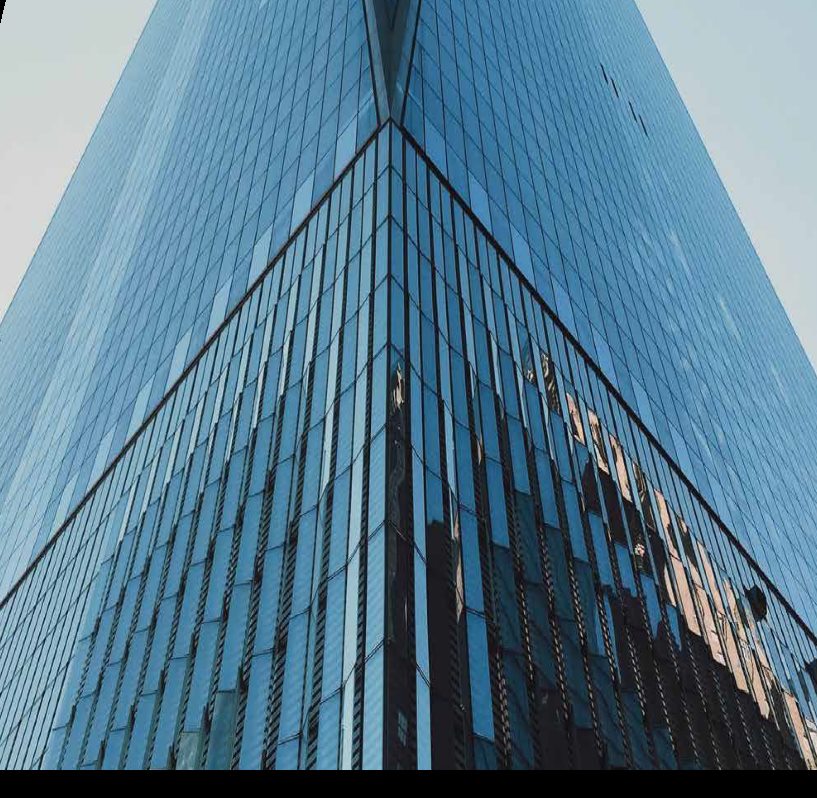 Modern glass office tower
